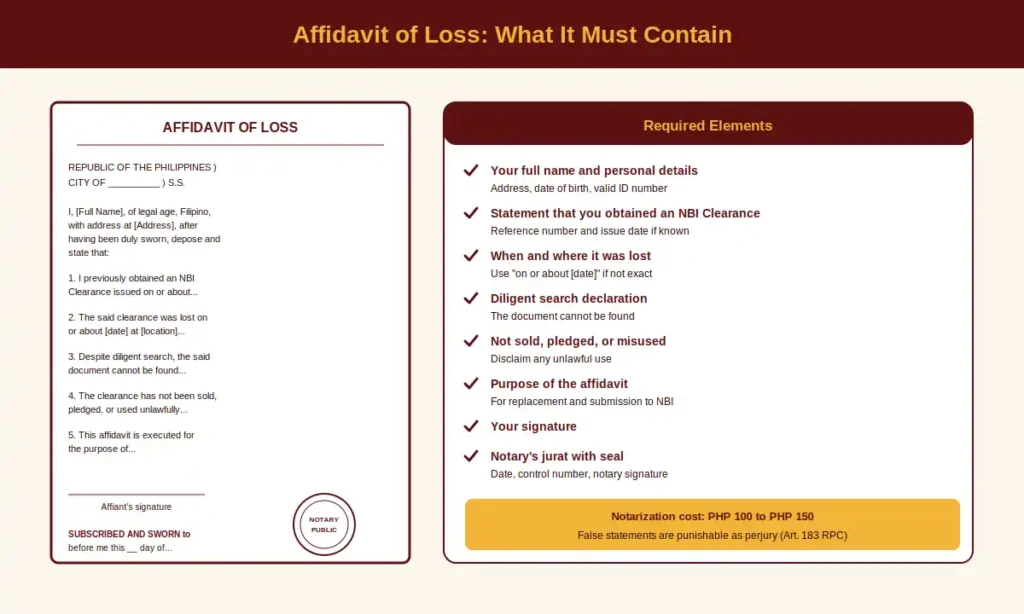 Affidavit of Loss