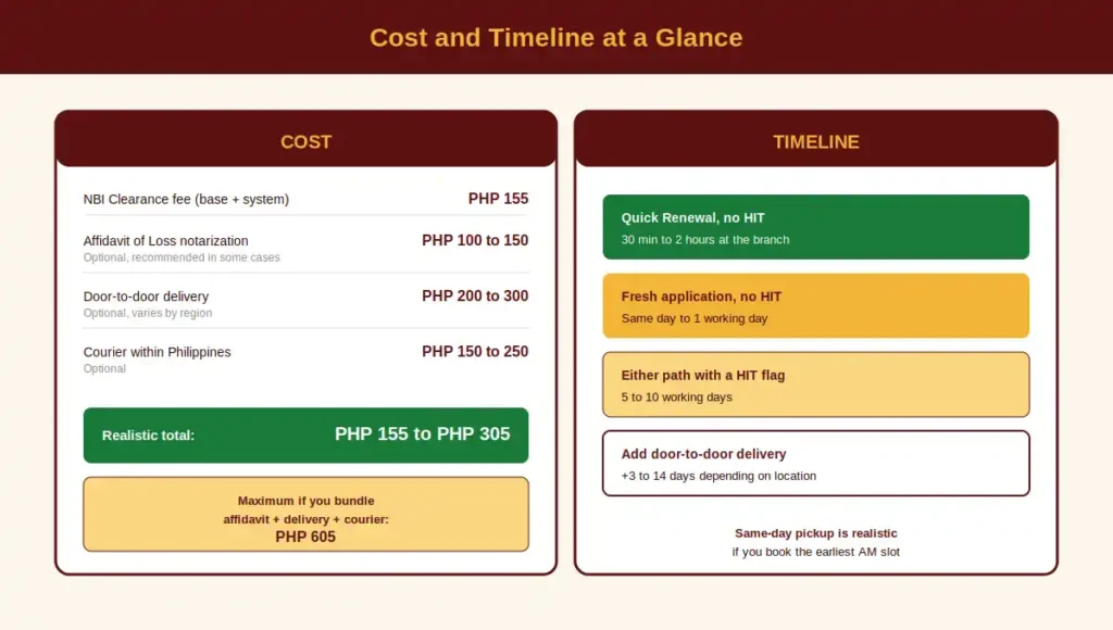 Cost and Timeline at a Glance