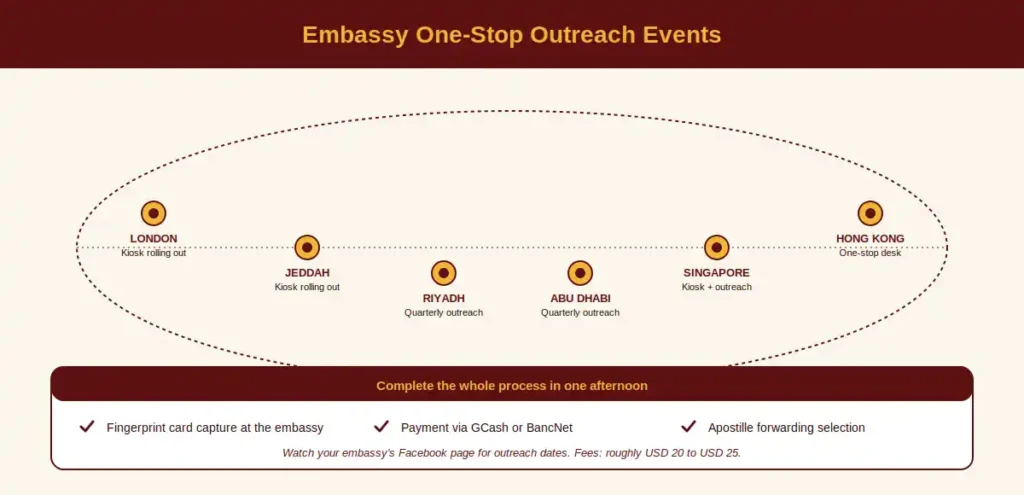 NBI Clearance for OFW 5 Embassy One-Stop Outreach Events
