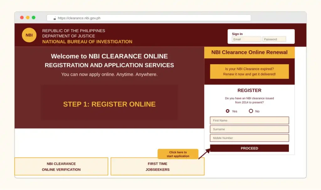 NBI Clearance 3 Portal - NBI Clearance