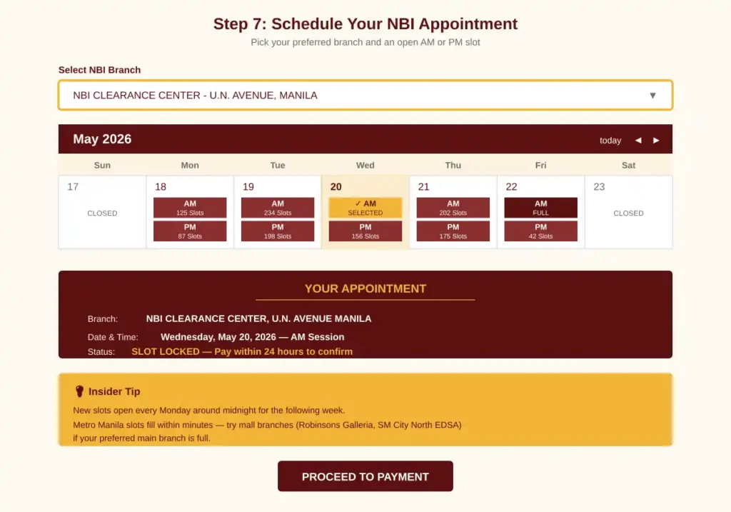 NBI Clearance 6 Schedule Your NBI Appointment