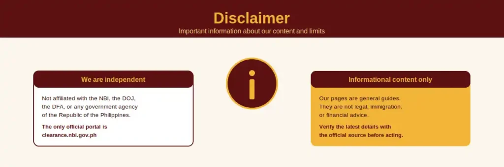 Disclaimer